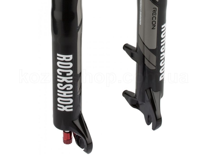 Вилка RockShox Recon Silver TK - Solo Air 100 26", вісь 9mm, Чорний, TurnKey Шток 1 1/8"