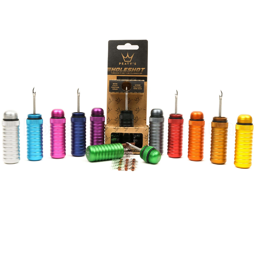 Ремкомплект для бескамерки Peaty's Holeshot Tubeless Puncture Plugger Kit, Navy