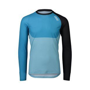 Джерси POC MTB Pure LS Jersey (Uranium Black/Basalt Blue/Lt Basalt Blue, S)