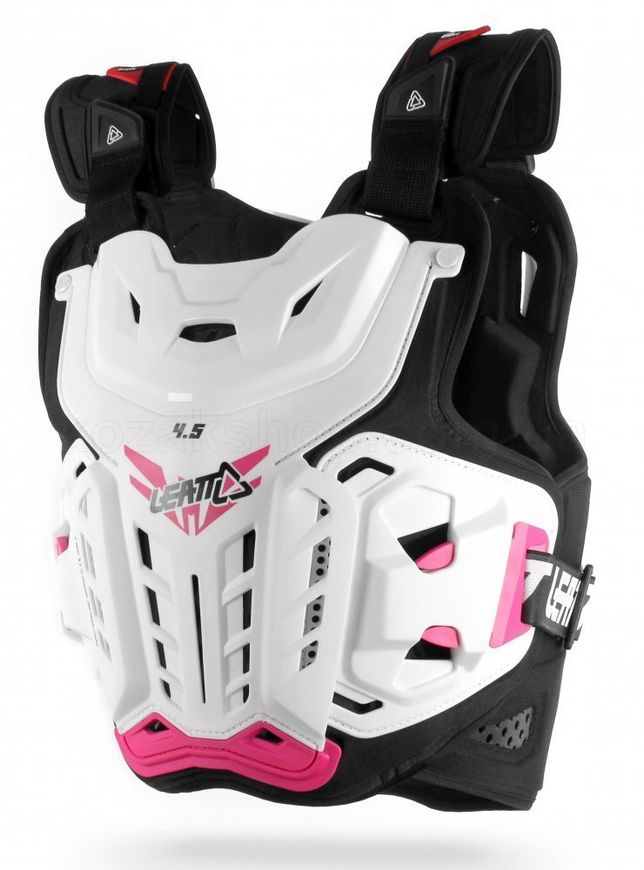 Мотозащита тела LEATT Chest Protector 4.5 Jacki [White/Pink], One Size