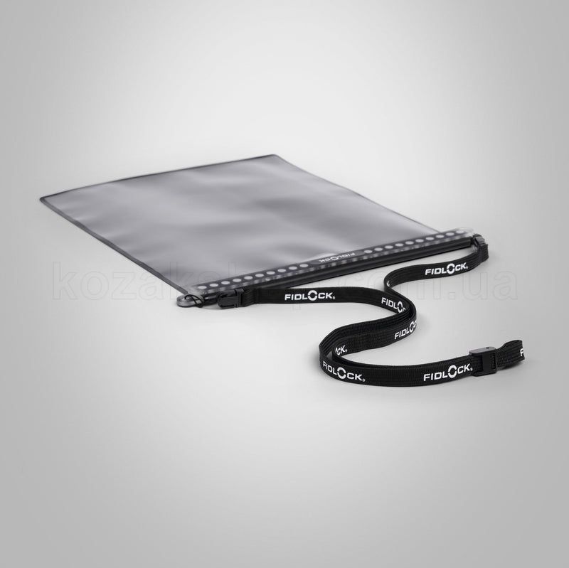Гермочехол для смартфона FIDLOCK dry bag mega (XL - 224x277 мм) [transparent black]