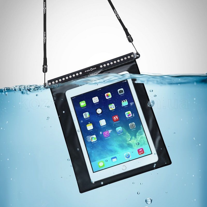 Гермочехол для смартфона FIDLOCK dry bag mega (XL - 224x277 мм) [transparent black]
