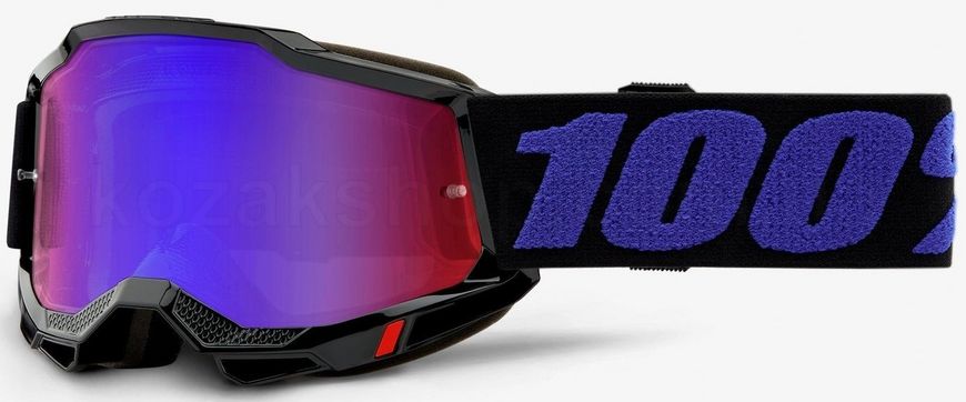 Детская маска Ride 100% ACCURI 2 Youth Goggle Moore - Mirror Blue Lens, Mirror Lens