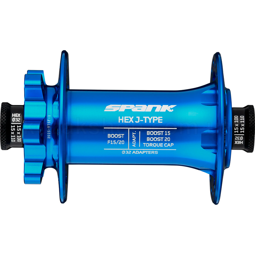 Втулка передняя SPANK HEX J-Type Boost F15/20, Blue