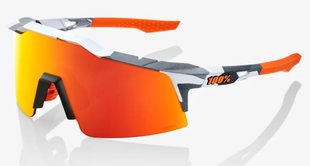 Очки Ride 100% SPEEDCRAFT SL - Soft Tact Grey Camo - HiPER Red Multilayer Mirror Lens, Mirror Lens