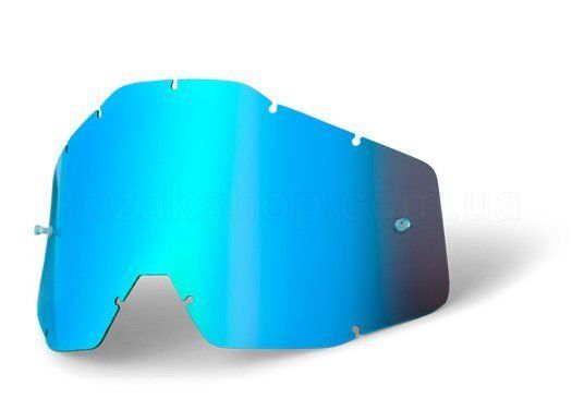 Лінза до маски 100% RACECRAFT/ACCURI/STRATA Replacement Lens Blue Mirror/Blue Anti-Fog, Mirror Lens