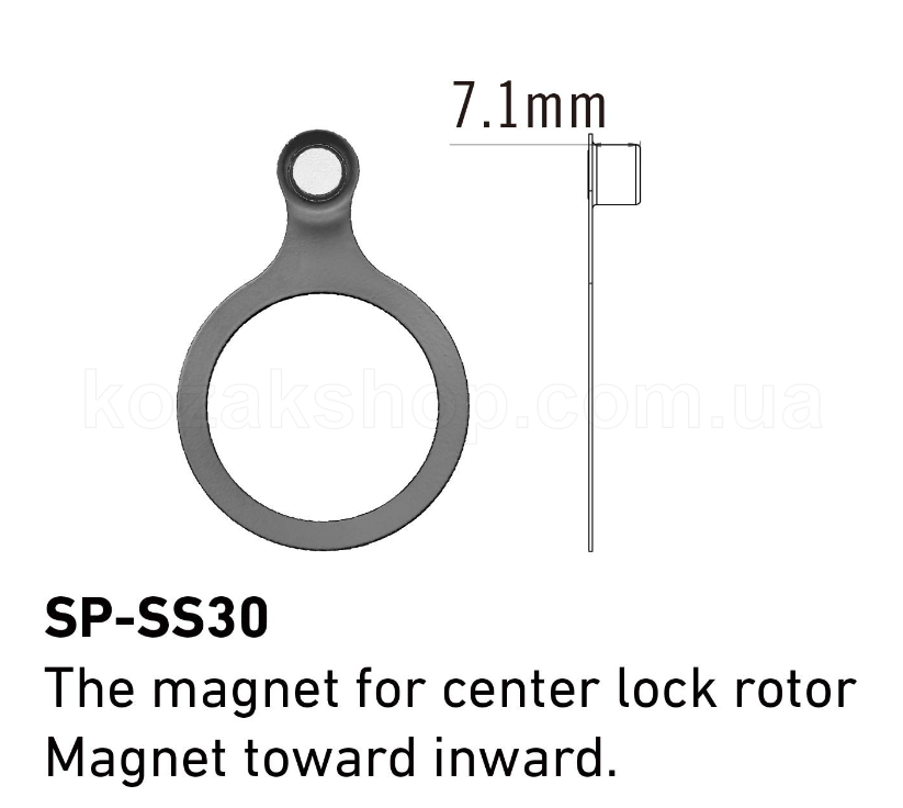 Магнит для датчика скорости TEKTRO SP-SS30 CenterLock