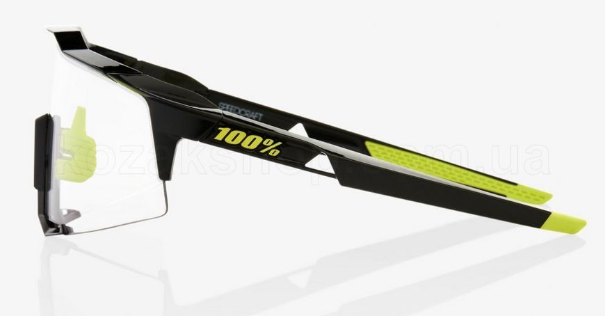 Велосипедні окуляри Ride 100% Speedcraft - Gloss Black - Photochromic Lens, Photochromic Lens