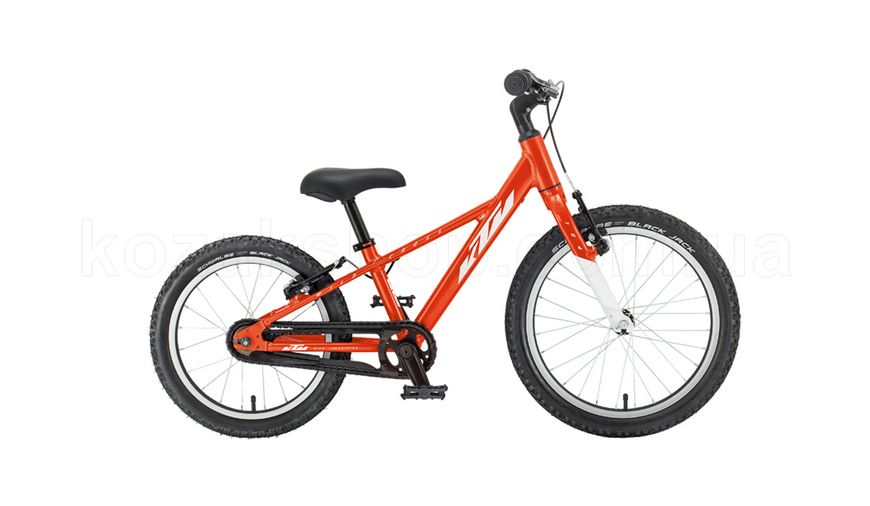 Детский велосипед KTM WILD CROSS 16" оранжевый (белый), 2021