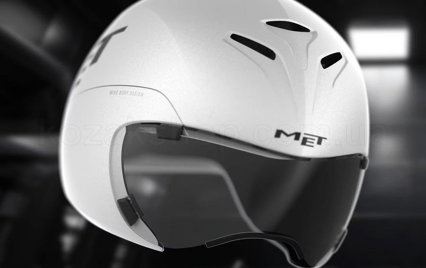 Аерошолом MET DRONE WIDE BODY II CE [WHITE METALLIC | GLOSSY] - M (55-58)