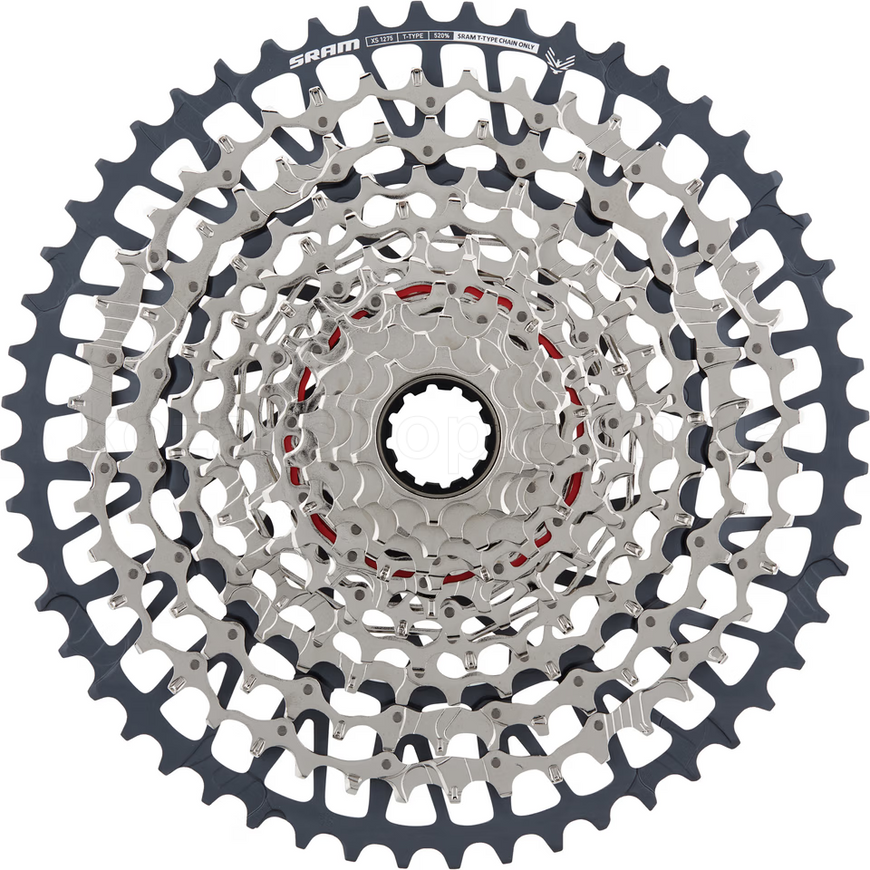 Касета SRAM XS-1275 GX Eagle T-Type 10-52 12 speed (Silver)