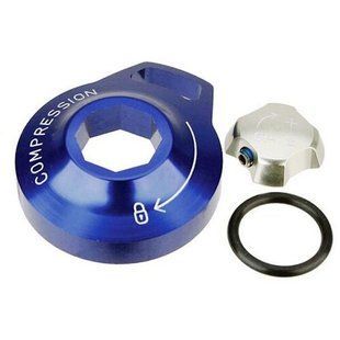 Ручка регулювання компресії вилки Rock Shox FORK COMPRESSION DAMPER KNOB KIT - CROWN MOCO (INCLUDES SET SCREW, EXTERNAL FLOODGATE ADJUSTER) - SID RLT (2009-2011)/REBA RLT (2011-2012)/REVELATION RLT (2011-2012) (11.4015.294.000)