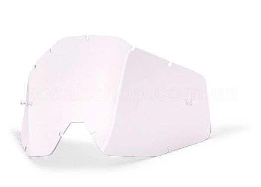Лінза до маски 100% RACECRAFT/ACCURI/STRATA Replacement Lens Clear Anti-Fog, Clear Lens