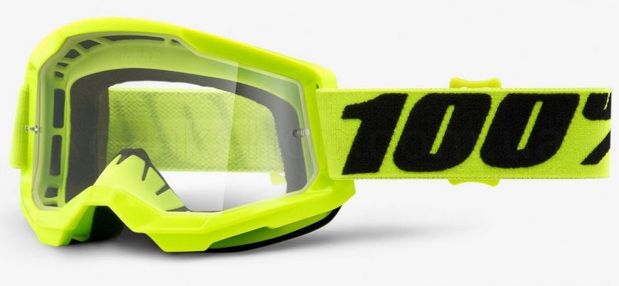 Детская маска 100% STRATA II Youth Goggle Yellow - Clear Lens, Clear Lens