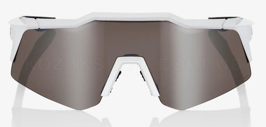 Окуляри Ride 100% SPEEDCRAFT XS - Matte White - HiPER Silver Mirror Lens, Mirror Lens