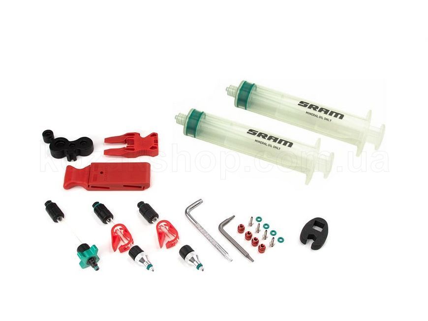 Набор для прокачки тормозов SRAM Standard Mineral Oil Bleed Kit V2 (includes 2 Standard Syringes, M4 fittings, bleed blocks, Torx tool, crowfoot, Bleeding Edge Fitting) - DB8/6/4, Maven, Motive