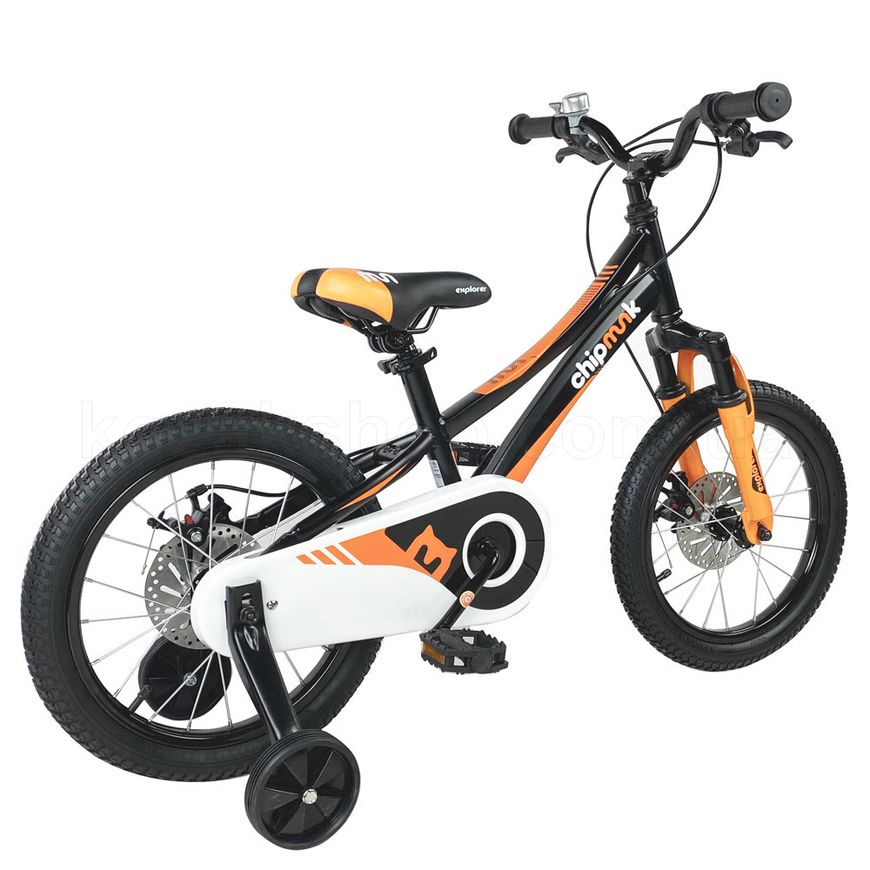 Дитячий велосипед RoyalBaby Chipmunk EXPLORER 16", OFFICIAL UA, чорний