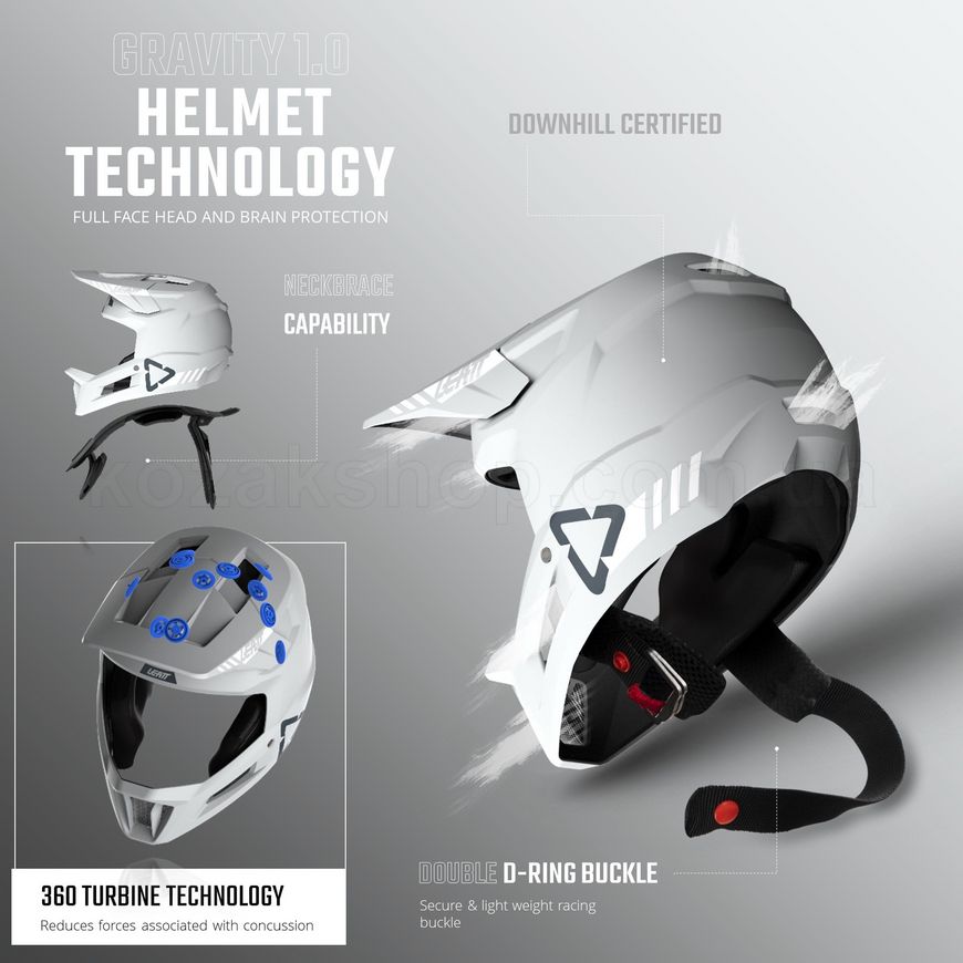 Вело шлем LEATT Helmet MTB 1.0 Gravity [Red], L