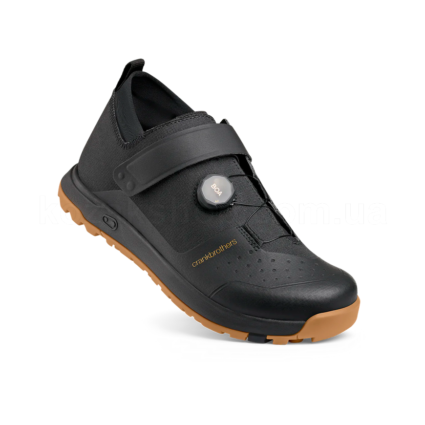 Контактная вело обувь CrankBrothers Mallet Trail BOA Clip-In [BLACK / GOLD - GUM OUTSOLE] - US 10.0