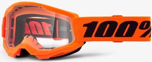 Детская маска Ride 100% STRATA 2 Youth Goggle Neon Orange - Clear Lens, Clear Lens