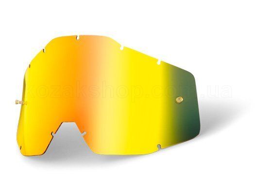 Лінза до маски 100% RACECRAFT/ACCURI/STRATA Replacement Lens Gold Mirror/Smoke Anti-Fog, Mirror Lens