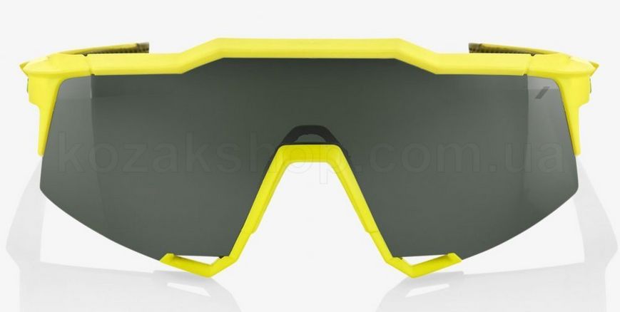 Велосипедні окуляри Ride 100% Speedcraft - Soft Tact Banana - Grey Green Lens, Colored Lens