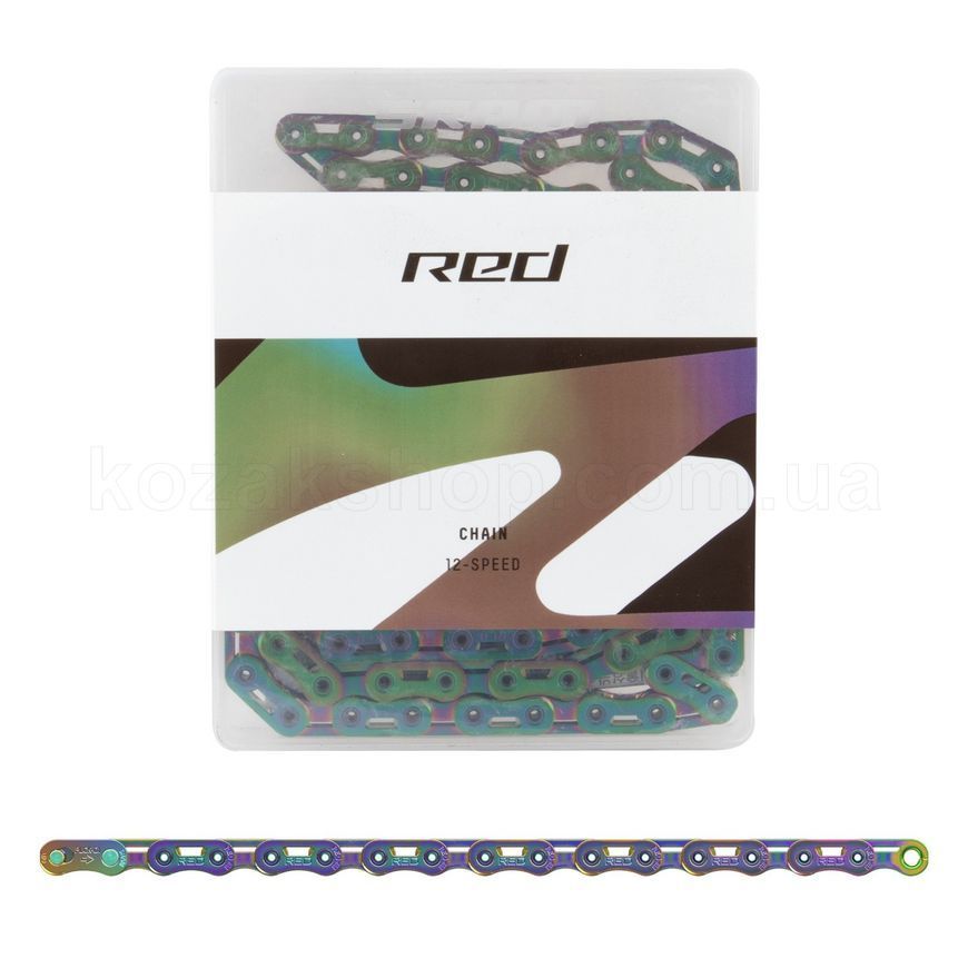 Велосипедний ланцюг SRAM Red Flattop E1 12/13 Speed ​​[Rainbow] (114 links)